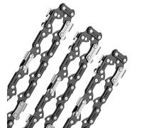 Aicoya Pack de 3 Cadenas de Motosierra 0.325" para Espadas de 50 cm 76 Eslabones 1.5mm Cadena de bajo retroceso 058