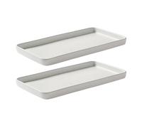 Aida 2 Platos Raw 18x34 cm Arctic white