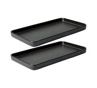 Aida 2 Platos Raw 18x34 cm Titanium Black