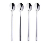 Aida 4 Cucharillas de café con leche Raw Acero inoxidable pulido