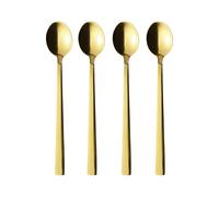 Aida 4 Cucharillas de café con leche Raw Gold