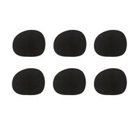 Aida 6 Posavasos Raw cuero Black buffalo (negro)