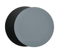 Aida Mantel individual Quadro Ø38 cm 1 pieza negro-gris-reversible