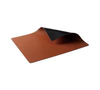 Aida Mantel individual Quadro doble cara 35x39 cm Black-brown