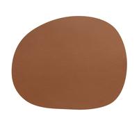 Aida Mantel individual Raw cuero Cinnamon brown buffalo