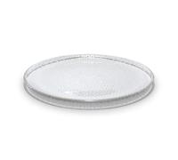 Aida Plato de cristal Raw Ø22.5 cm transparente