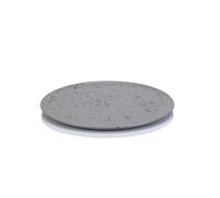 Aida Plato Raw 23 cm gris con puntos