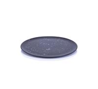 Aida Plato Raw 23 cm negro con puntos