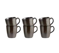 AIDA RAW - Mug with Handle 35 CL - 4 PC - Metallic Brown