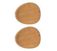Aida Raw Plato de fiesta 13x11.4 cm 2 madera