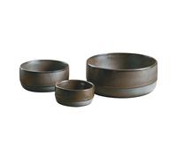 Aida Set de 3 boles Raw Metallic brown