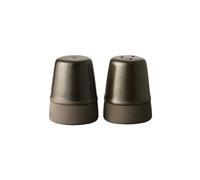 Aida Set de salero y pimentero Raw Metallic brown