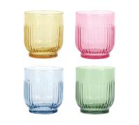 Aida Vasos Aida 33 cl 4 piezas Ámbar. rojo. azul claro. verde