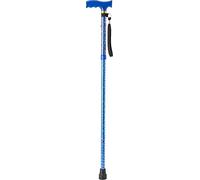 Aidapt Bastón De Plástico Extensible Con Patrón Grabado, Azul (Blue), 920 x 122 x 38 mm, 0.31 kg