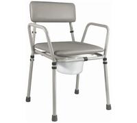 Aidapt Essex Silla con Inodoro, Gris (Grey), 490 x 540 x 460 mm, 6,3 kg