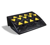 Aidapt Rampa de umbral de Goma Resistente de 6 Pulgadas. para Todo Tipo de Clima, Superficie Texturizada para tracción y Agarre, Alta Visibilidad, Uso en Silla de Ruedas/Scooter, Coche/Furgoneta