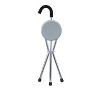 Aidapt Seat Cane Caña con Asiento Plegable, Plateado (Silver/Grey), 850 x 280 x 60 mm, 0.78 kg