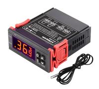 Aideepen Controlador de Temperatura, STC-1000 AC 110-220V 10A Digital Termostato con NTC 10K sonda de sensor de temperatura, Calor/Frío de Salida de relé 2