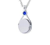 Aidenn H20 Just Add Water Collar H2o Locket con colgante de sirenas, amuleto personalizado para fotos, regalo para mujeres, adolescentes y niñas, 7cm x 2cm x 1cm, Edelstahl