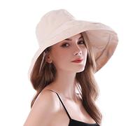 AIDIER Women Wide Brim Sun Hats Sombrero Plegable Plegable UPF 50+ Sun Protective