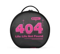 aidingzhi 404 Error Life Not Found - Neceser vertical con cremallera para mujer, con separadores ajustables, 11 pulgadas