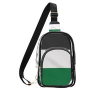 aidingzhi Banderín transparente con la bandera de Rusia de la Federación Nacional de Rusia, azul y rojo para mujer, bolso de mano transparente de PVC impermeable, Bandera de Palestina, verde y negro