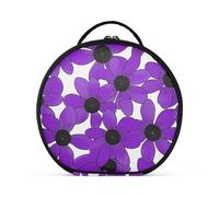 aidingzhi Black-eyed Susan Simple Line Art Valentinesnes - Bolsa de maquillaje vertical independiente e impermeable, con separadores ajustables, 28,9 cm