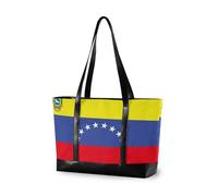 aidingzhi Bolsa de mano para mujer con diseño de bandera de Venezuela con 8 estrellas, con cremallera, bolsa grande para viajes, gimnasio, vacaciones, con tableta