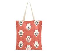 aidingzhi Boo Clown - Bolsa de lona de gran capacidad para Halloween, color rojo y blanco, para compras, para gimnasio, trabajo, compras, 16 x 15 pulgadas, esencial para la escuela
