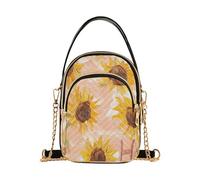 aidingzhi Cool Sunflower Rose Gold_1 bolso cruzado de viaje moderno con múltiples bolsillos para mujer para otoño