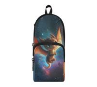 aidingzhi Estuche de nailon con 3 compartimentos para estudiantes universitarios, gran capacidad, organizador de artículos de papelería para escuela preparatoria