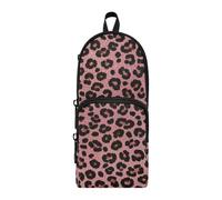 aidingzhi Estuche para lápices de nailon rosa con purpurina falsa, con 3 compartimentos, para adolescentes, gran capacidad, papelería para primaria