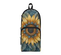 aidingzhi Estuche vintage bohemio de nailon con 3 compartimentos, con cremallera, gran capacidad, para escuela secundaria, organizador de papelería para primaria