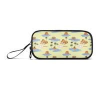 aidingzhi Island Holiday - Estuche de nailon para bolígrafos de gran capacidad para adolescentes, niñas, bolsa de papelería para mujeres universitarias