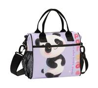 aidingzhi Just A Girl Who Loves Panda - Lonchera aislada a prueba de fugas con correa para el hombro, para enfermeras, viajes, talla M