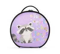 aidingzhi Just A Girl Who Loves Raccoon - Bolsa de viaje vertical independiente e impermeable, bolsa de cosméticos de viaje con separadores ajustables, 28 cm