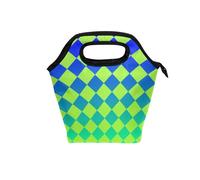 aidingzhi Lonchera aislada para hombre con asa curvada, lonchera térmica reutilizable grande para viajes a la playa, búfalo, amarillo, azul, verde, degradado