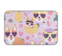 aidingzhi Lovely Cute Dogs - Alfombrilla fresca para el día de San Valentín para perros, almohadilla de hielo refrescante para conejitos al aire libre, cómoda, 23.6 x 38.6 pulgadas