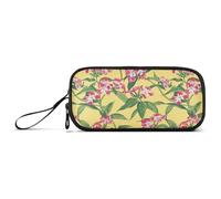 aidingzhi Margay Phlox Genesis Misty Rose - Estuche de nailon para lápices, gran capacidad, organizador de papelería para mujer de oficina