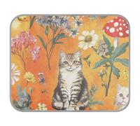 aidingzhi Mighty Manx - Manta para gatos (55,9 x 70,1 cm), color naranja