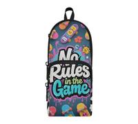 aidingzhi No Rules in The Game Wildstyle Graffti (2) Bolsas escolares de nailon con 3 compartimentos para lápices de gran capacidad para adolescentes y niñas, papelería para primaria