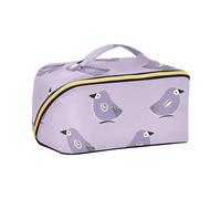 aidingzhi Oliver Jeffers Style Kiwi Jade Bird Design - Neceser con divisores, bolsas ligeras para cosméticos para mujer, con compartimentos y asa