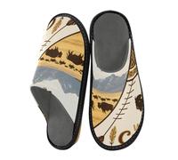 aidingzhi Pantuflas cálidas para mujer, de espuma viscoelástica, para interiores, zapatos de casa para cama, Bienvenido a Canada Scenery Culture, 38/38.5 EU