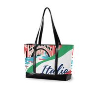 aidingzhi Welcome To Italy Scenery Culture - Bolsas de moda para laptop con cremallera para el trabajo, piscina, gimnasio, comestibles, viajes, con tableta