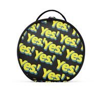 aidingzhi Yellow Yes - Bolsas de maquillaje verticales independientes grandes para mujeres con separadores ajustables de 11 pulgadas