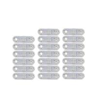 AIDLMBG 20 Luces Indicadoras Laterales Para Camión, 12-24 V, 21 LED, Para Remolque De Coche, Lámpara Bobinado, Señal Trasera Juego Pilotos Traseros(Blanco)