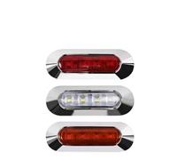 AIDLMBG Luz Lateral Para Camión De 12/24 V, Ancho, Barco, Impermeable, 4 LED, Para Lámpara Marca, Indicadora Gálibo Juego Pilotos Traseros(Green)