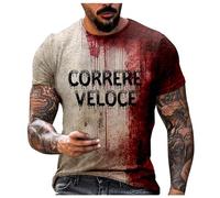 Aidodmom Bloody Problem Solved - Camisa con texto en inglés Bloody Shirt, casual, cuello redondo, estampado de salpicaduras de sangre, camiseta sangrienta y divertida de Halloween con