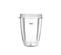 AidShunN Tazas de exprimidor para piezas de repuesto de NutriBullet 600w 900W 18OZ 24OZ 32OZ Tazas claras Mezclador de licuadora licuadora-(18OZ)