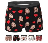 Aiebill Boxers personalizados para hombre, marido, novio, padre, divertidos y personalizados, regalo para él, Estilo 13., 4XL